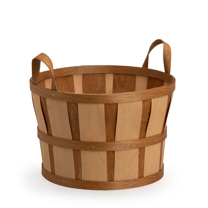 Rusty Spice Two-Tone Bushel Basket Set with Protector