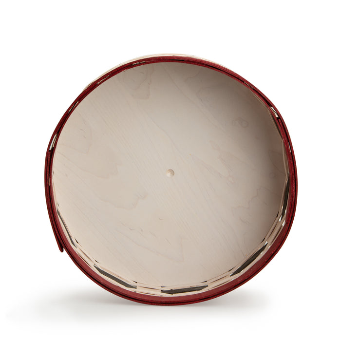Snowman Belly Medium Plate Basket Set & Medium Red Mosser Plate Set