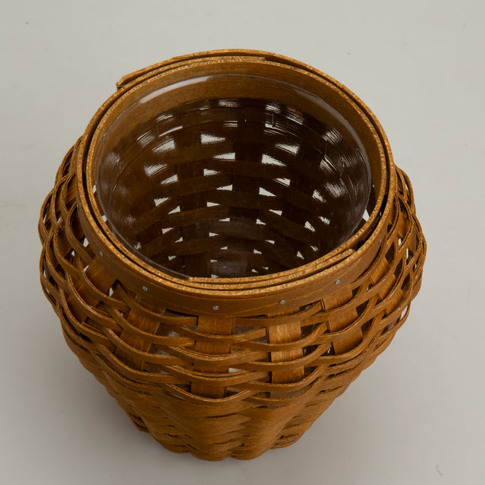 Warm Brown Honey Pot Basket Set with Protector.