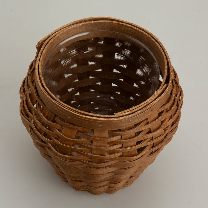 Top view of Rusty Spice Honey Pot Basket Set with Protector.