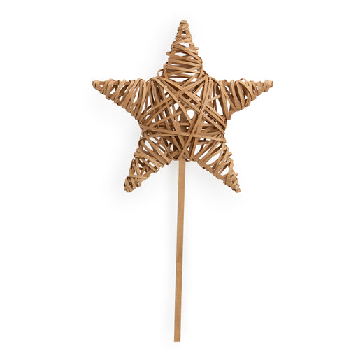 Front of Light Brown Star Tree Topper