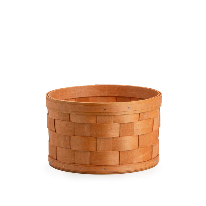 Terracotta Wide Weave Tall Round Basket Set with Protector