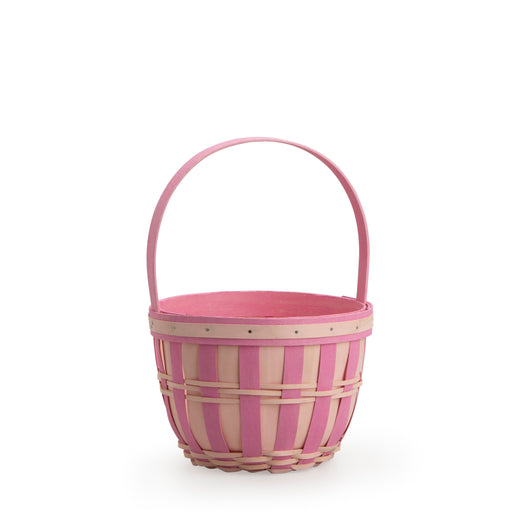 Front of Pink Small Easter Trug Basket