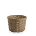 Front of Pale Grey Medium Round Basket Set with Protector