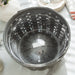 Top view of Pewter Large Round Basket Set with Protector