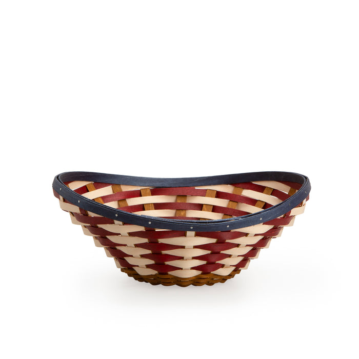 Front of Americana Large Swoop Bowl Basket