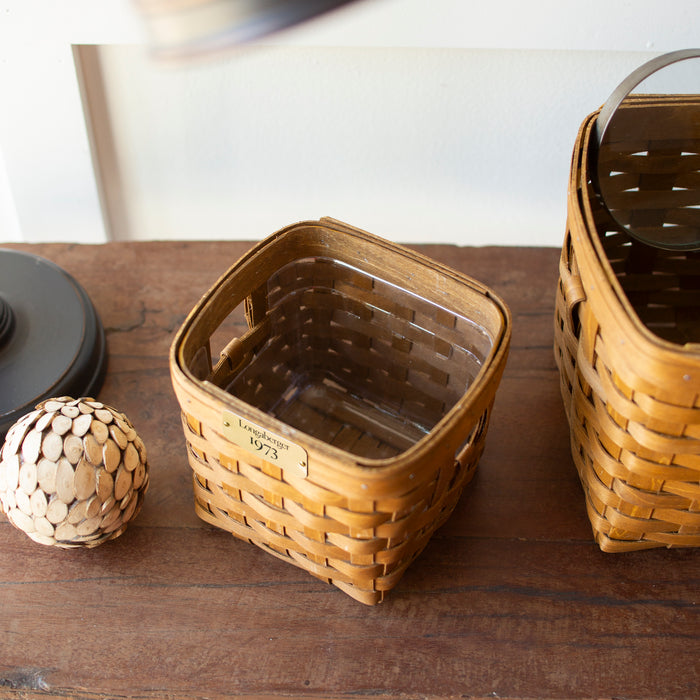 1973 Small Nesting Cube Set with Protector - Warm Brown