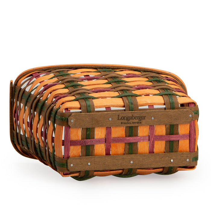 Napkin Holder - Orange Plaid