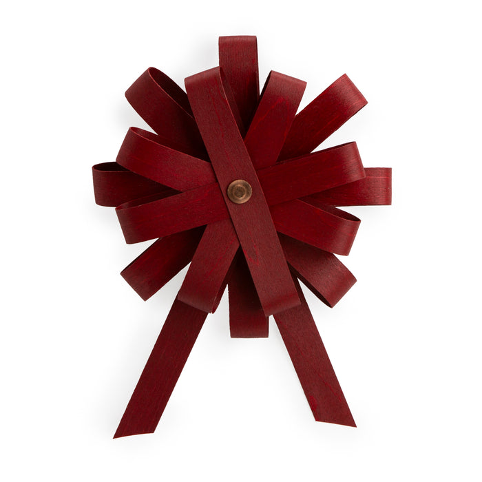 Woven Bow Duo - Bold Red