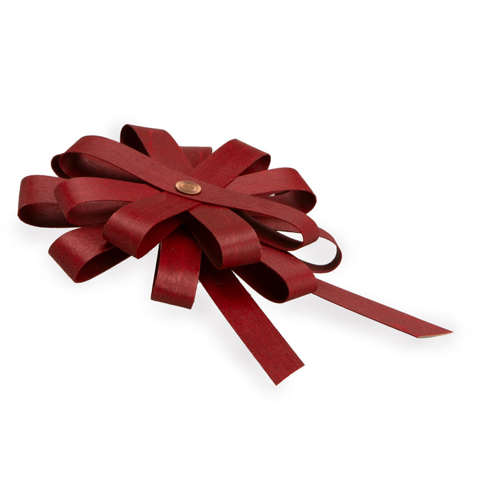 Woven Bow Duo - Bold Red