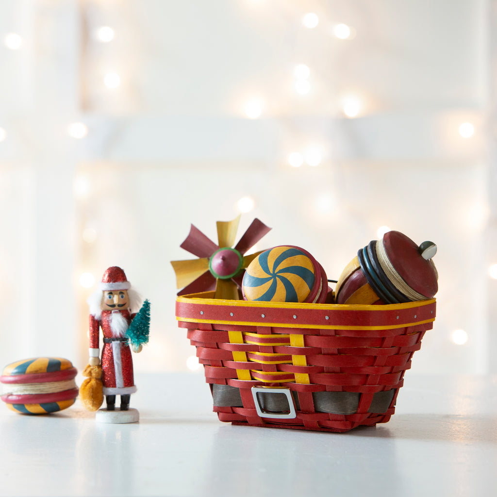 Longaberger ELF BELLY Simply Square shops Basket