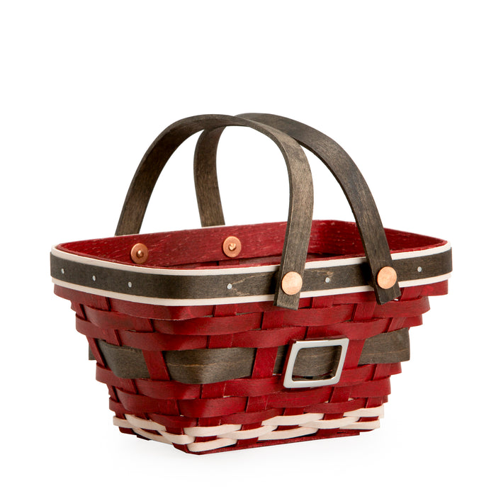 Medium Tapered Basket Set with Protector - Santa Belly