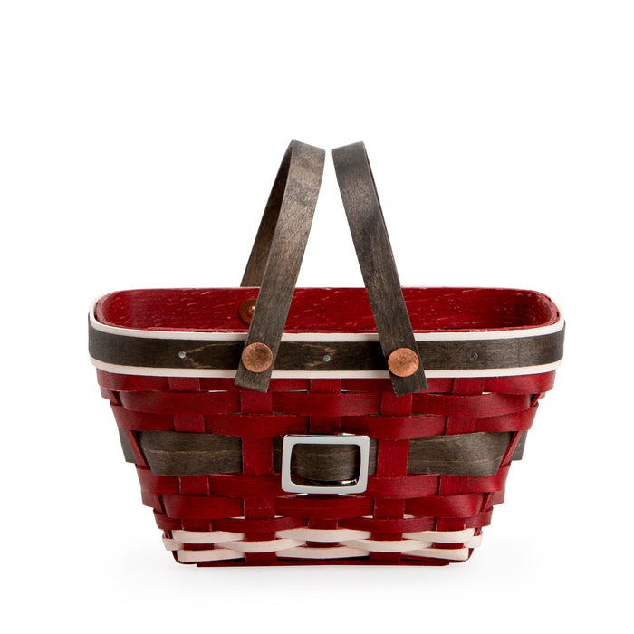 Medium Tapered Basket Set with Protector - Santa Belly