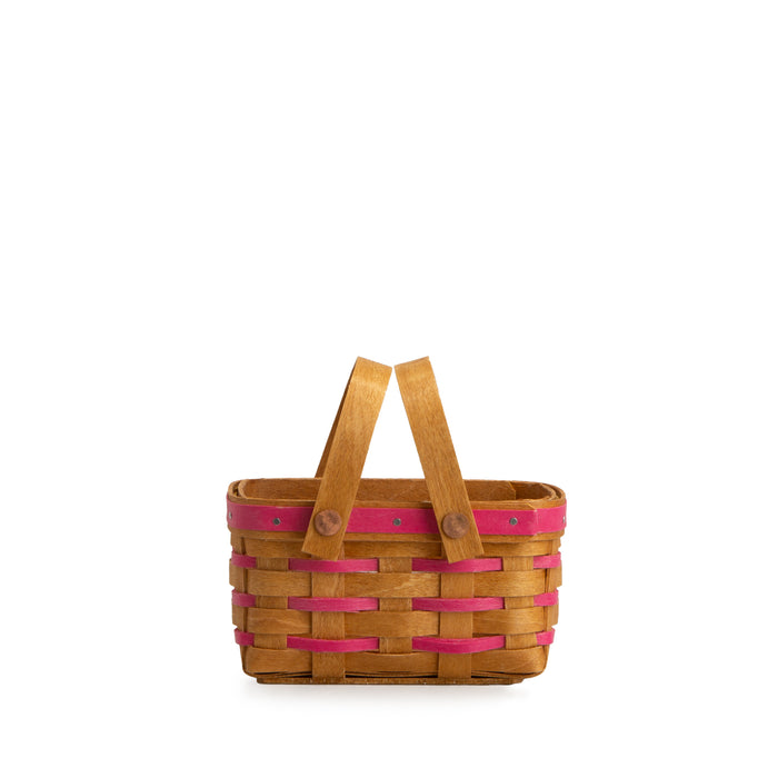 Valentine's Day Miniature Heartland Market Basket - Pink