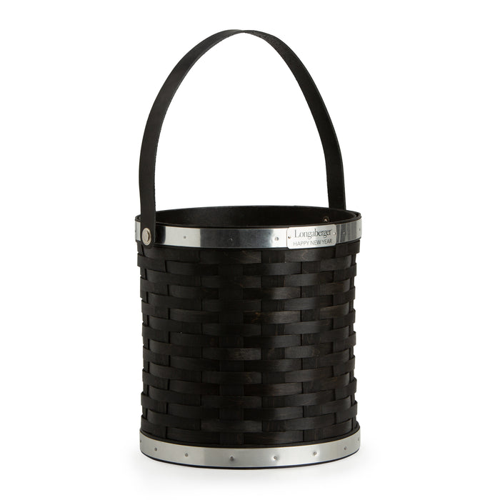 Collector's New Year's Eve Bottle Chiller Basket with Protector - Aluminum