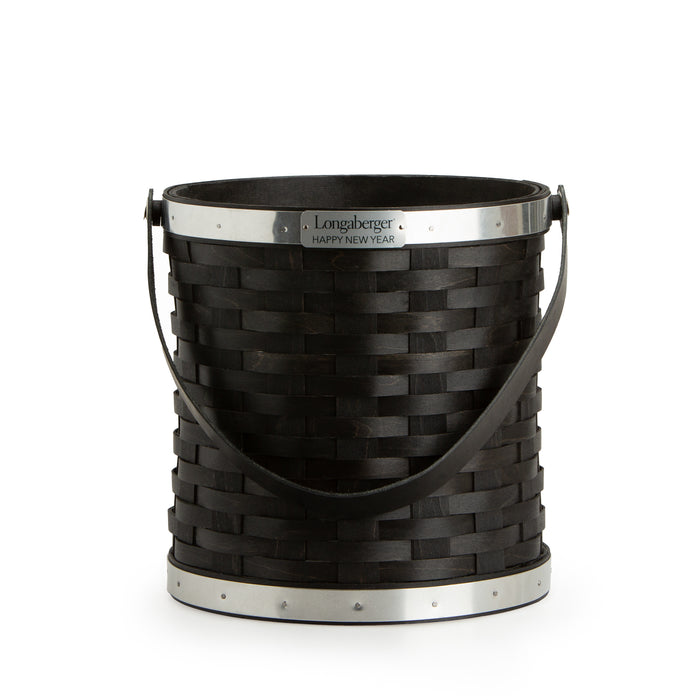 Collector's New Year's Eve Bottle Chiller Basket with Protector - Aluminum