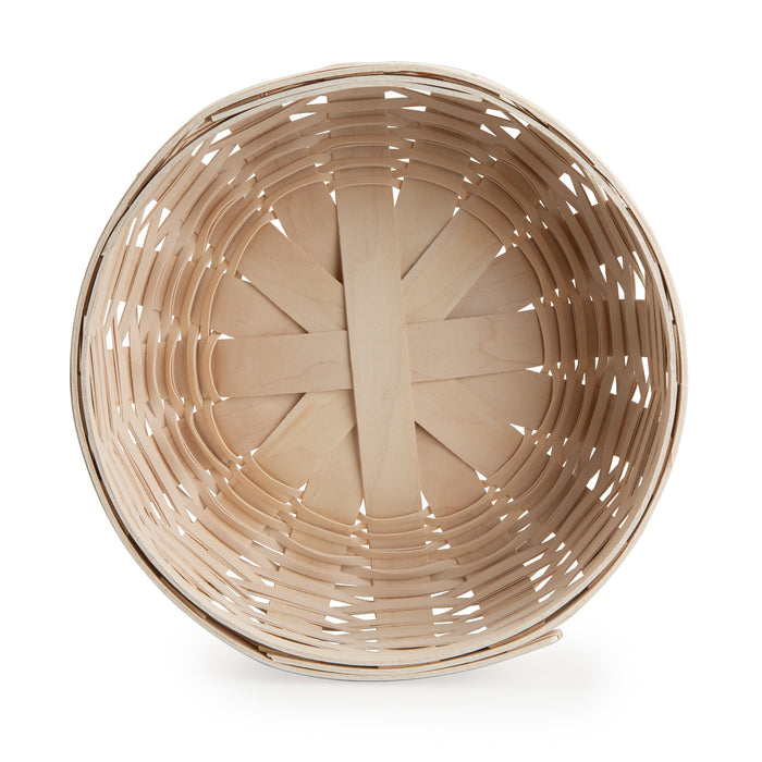 Celebrations Mrs. & Mrs. Basket with Protector - 1973 White-Basket Set-Woven Maple Basket-Longaberger
