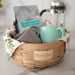 Celebrations Thank You Basket with Protector - Light Brown-Basket Set-Woven Maple Basket-Longaberger