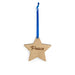 Christmas 4-Piece Wooden Ornament Set - "Peace" Star-Ornament Set-Woven Maple Basket-Longaberger