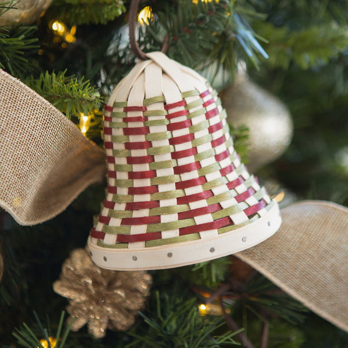 Christmas Woven Miniature Bell Trio - Multi