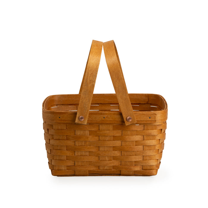 Collector's Heritage Cake Basket with Protector - Warm Brown