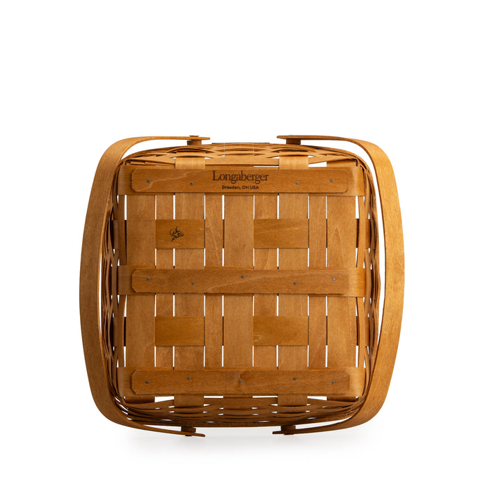 Collector's Heritage Cake Basket with Protector - Warm Brown