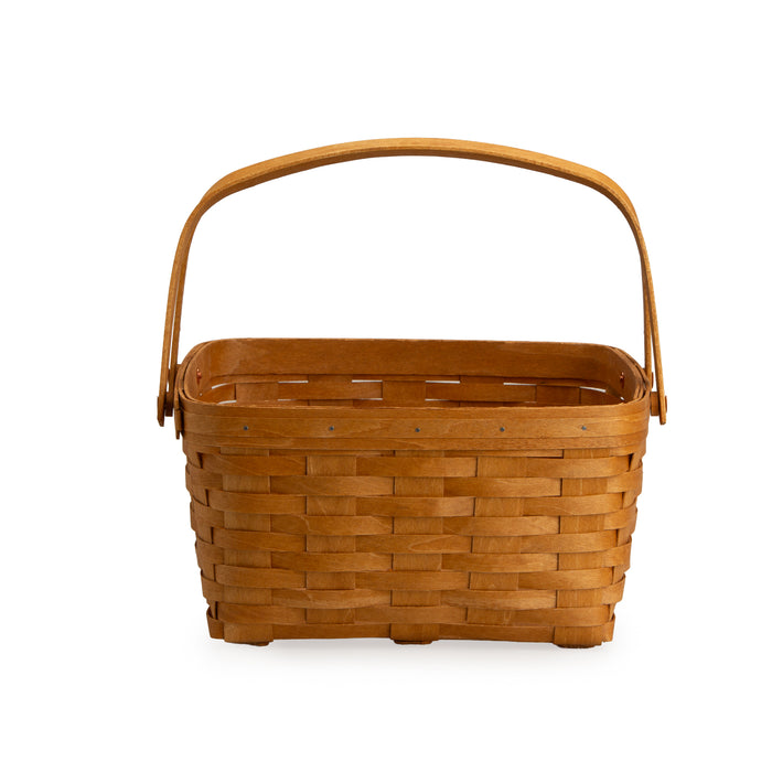 Collector's Heritage Cake Basket with Protector - Warm Brown