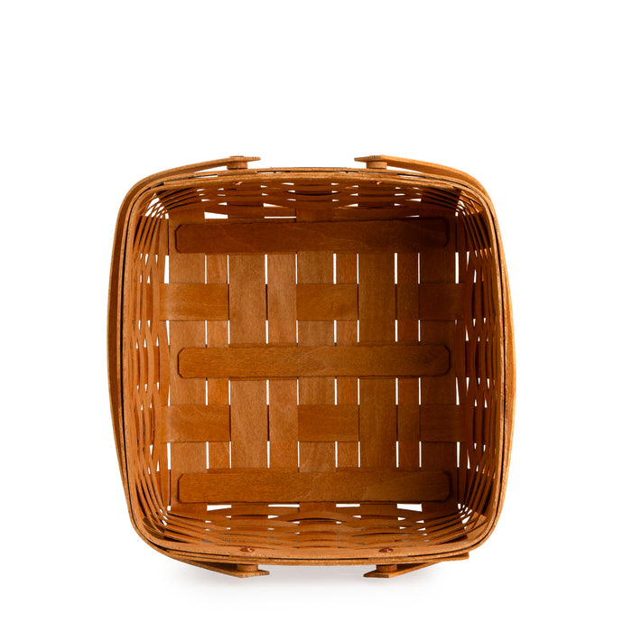Collector's Heritage Cake Basket with Protector - Warm Brown