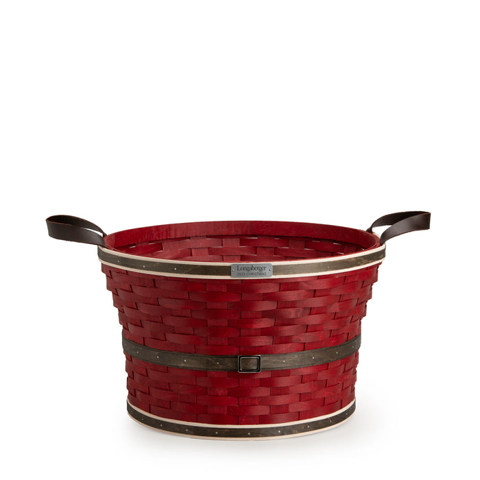 Collector's 5-Piece Santa Belly Bushel Basket Set