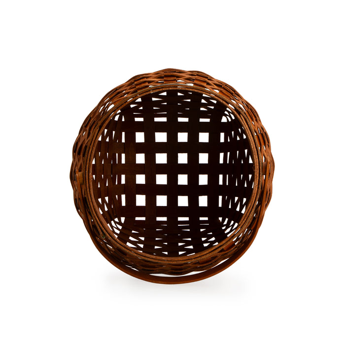 Collector's Apple Picking Medium Round Basket with Protector - Green