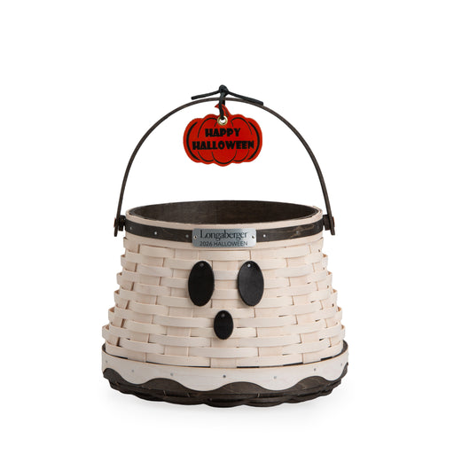 Collector's Halloween Tapered Ghost Basket with Protector