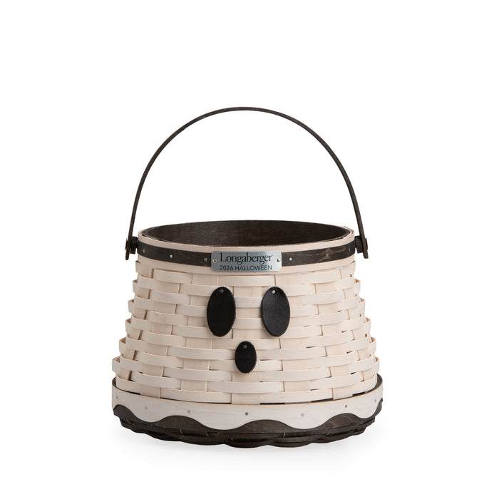 Collector's Halloween Tapered Ghost Basket with Protector