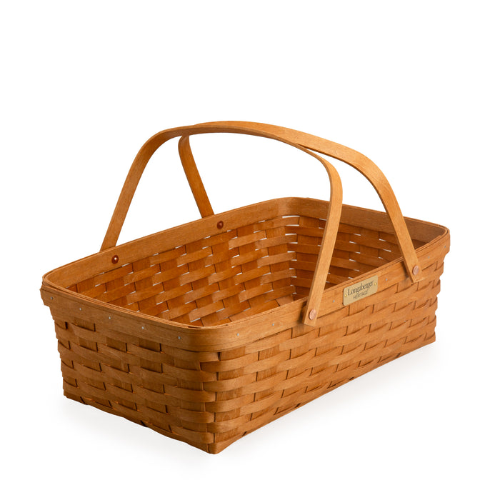 Collector's Heritage Large Gathering Basket with Protector - Warm Brown