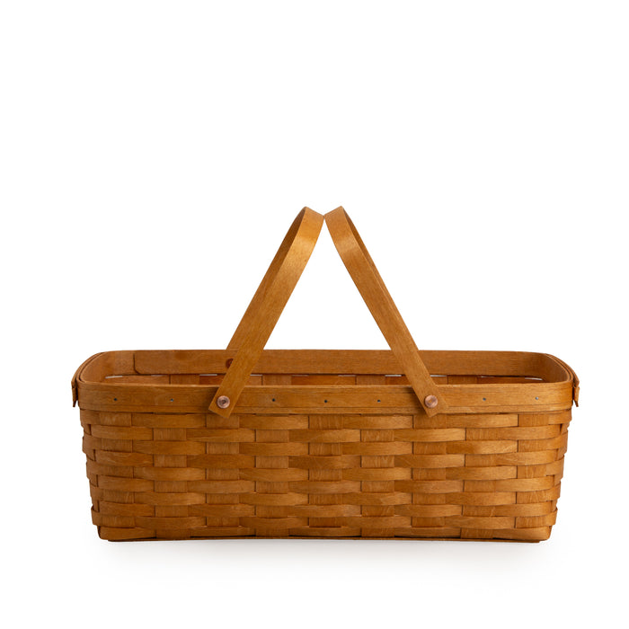 Collector's Heritage Large Gathering Basket with Protector - Warm Brown