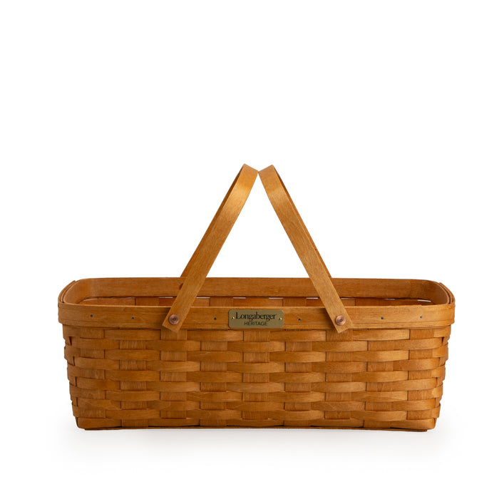 Collector's Heritage Large Gathering Basket with Protector - Warm Brown