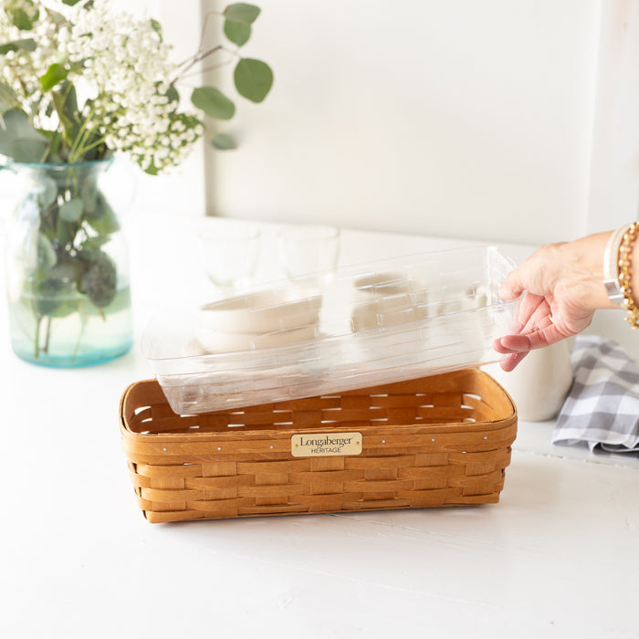 Collector's Heritage Bread Basket with Protector - Warm Brown