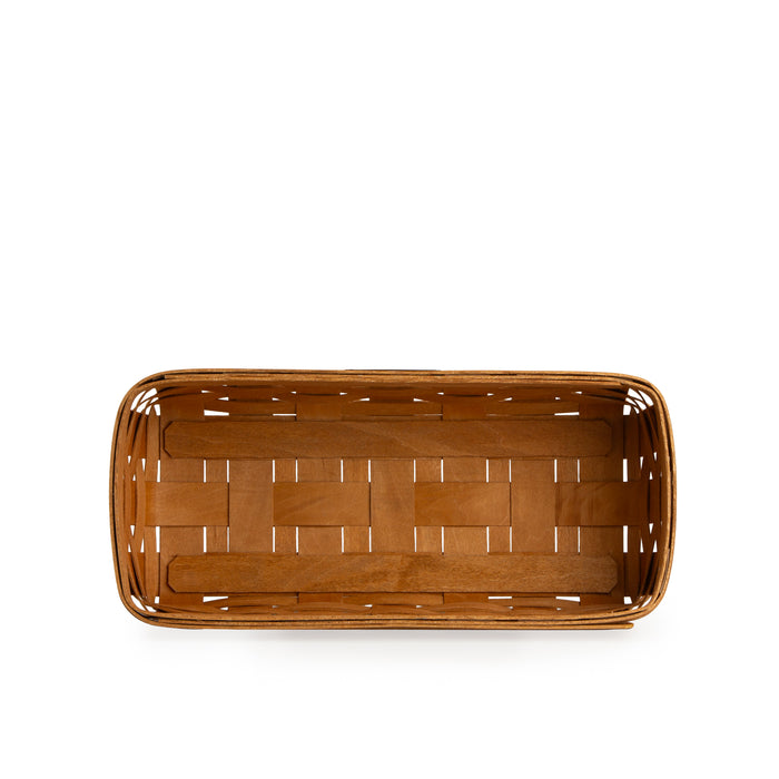 Collector's Heritage Bread Basket with Protector - Warm Brown