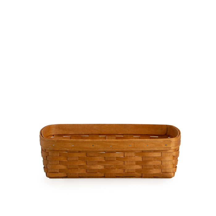 Collector's Heritage Linen Basket with Protector - Warm Brown