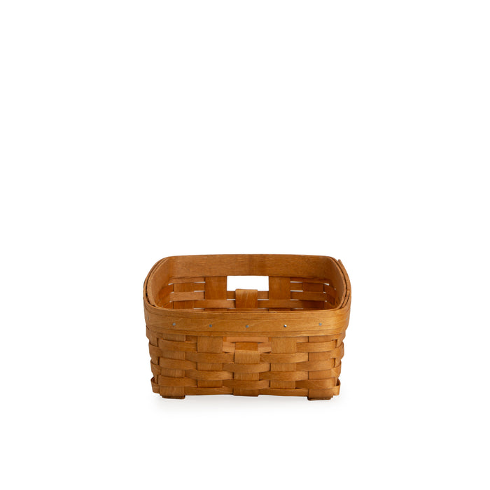 Collector's Heritage Linen Basket with Protector - Warm Brown