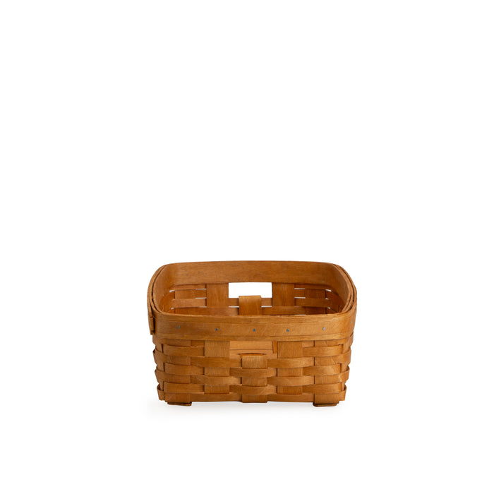Collector's Heritage Linen Basket with Protector - Warm Brown