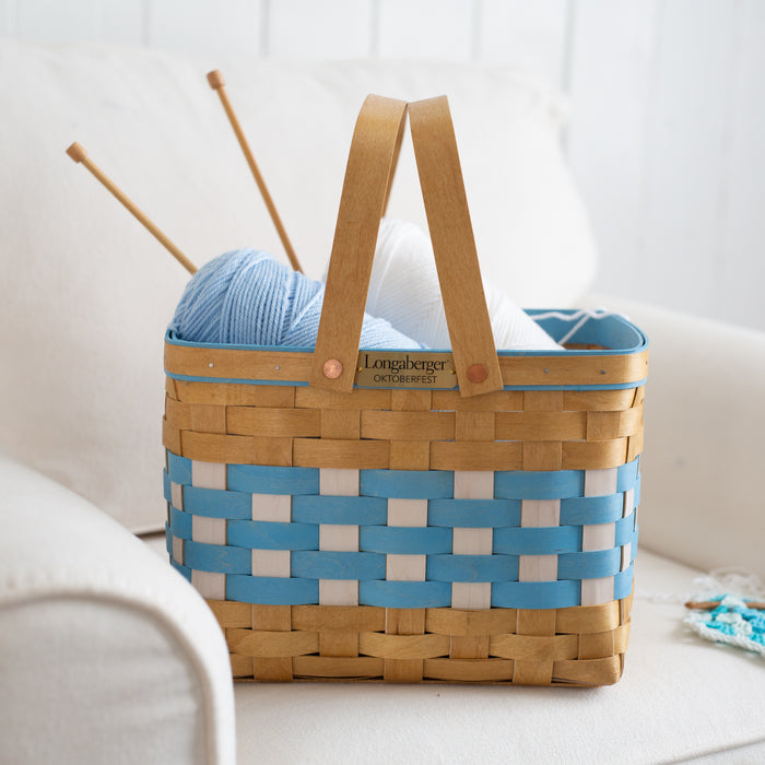 Collector's Oktoberfest 5-Piece Basket Set - Bavarian Check