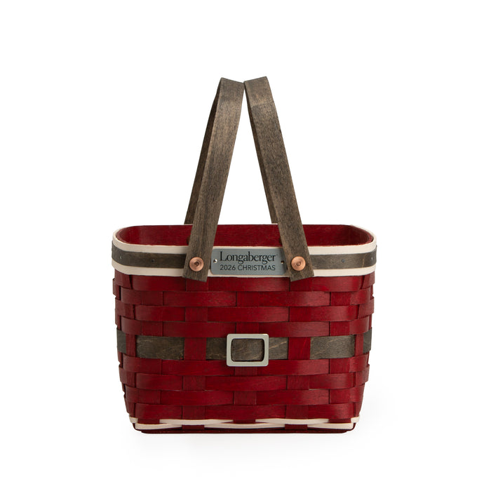 Collector's Santa Belly Provision Basket with Protector