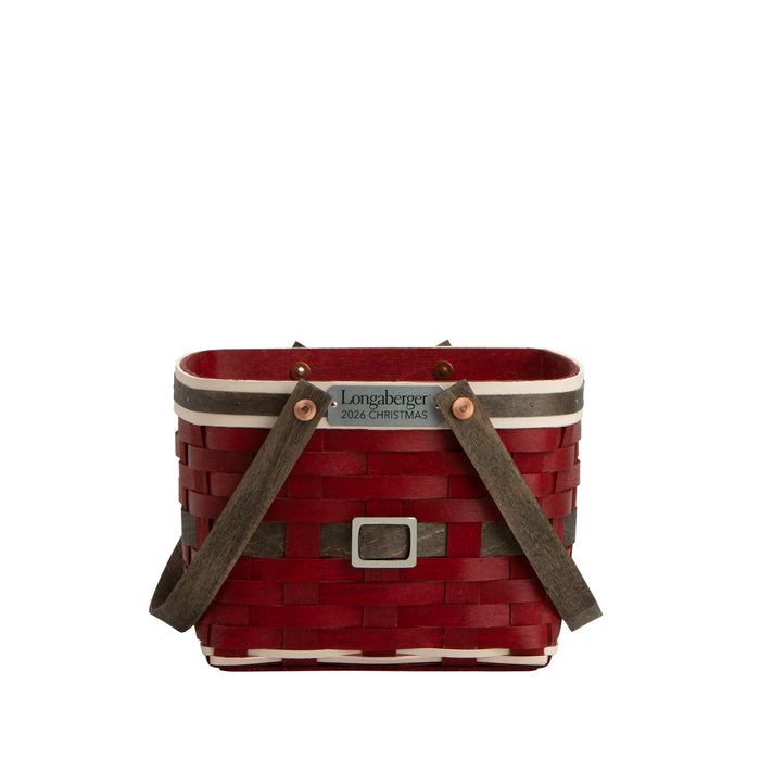 Collector's Santa Belly Provision Basket with Protector
