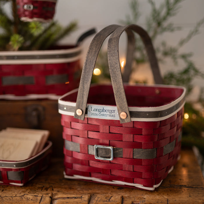 Collector's Santa Belly Provision Basket with Protector