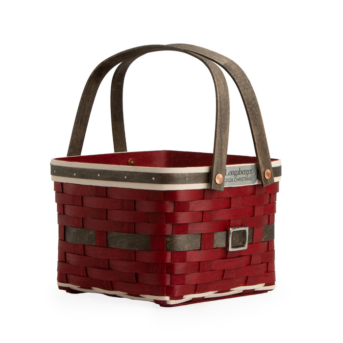 Collector's Santa Belly Provision Basket with Protector