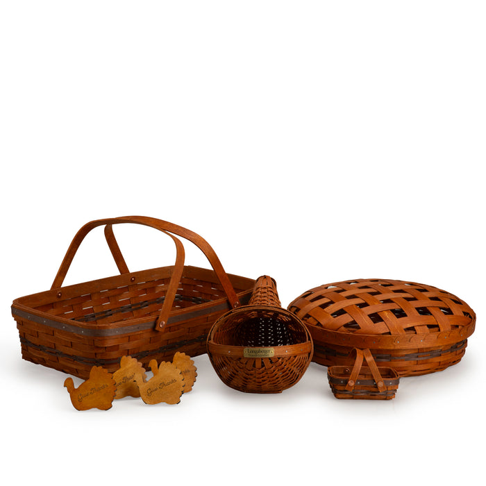 Collector's Thanksgiving 11-Piece Serving Set - Warm Cinnamon and Dark Roast