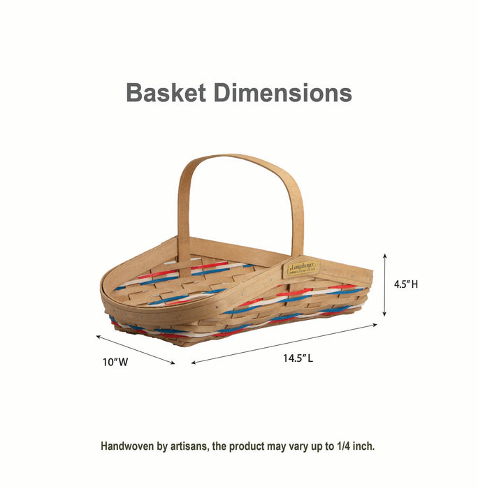 Collector's 1776 Founders Basket with Protector - Independence-Basket Set-Woven Maple Basket-Longaberger