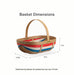 Collector's 250th Large Trug Basket with Protector - Independence-Basket Set-Woven Maple Basket-Longaberger