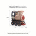 Collector's Americana Longaberger USA Locomotive-Woven Decor-Woven Maple Basket-Longaberger