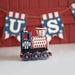 Collector's Americana Longaberger USA Locomotive-Woven Decor-Woven Maple Basket-Longaberger